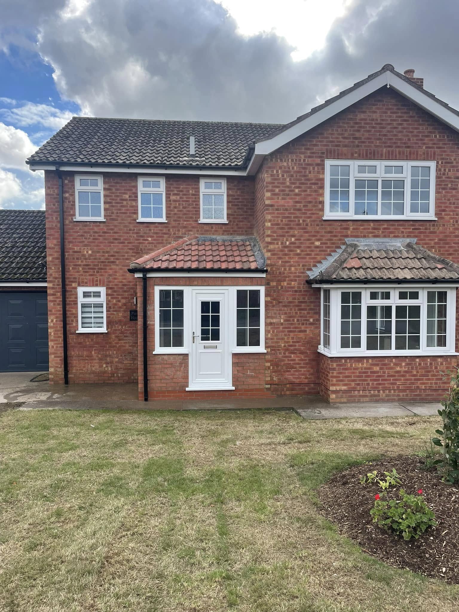 Driveway and parking area