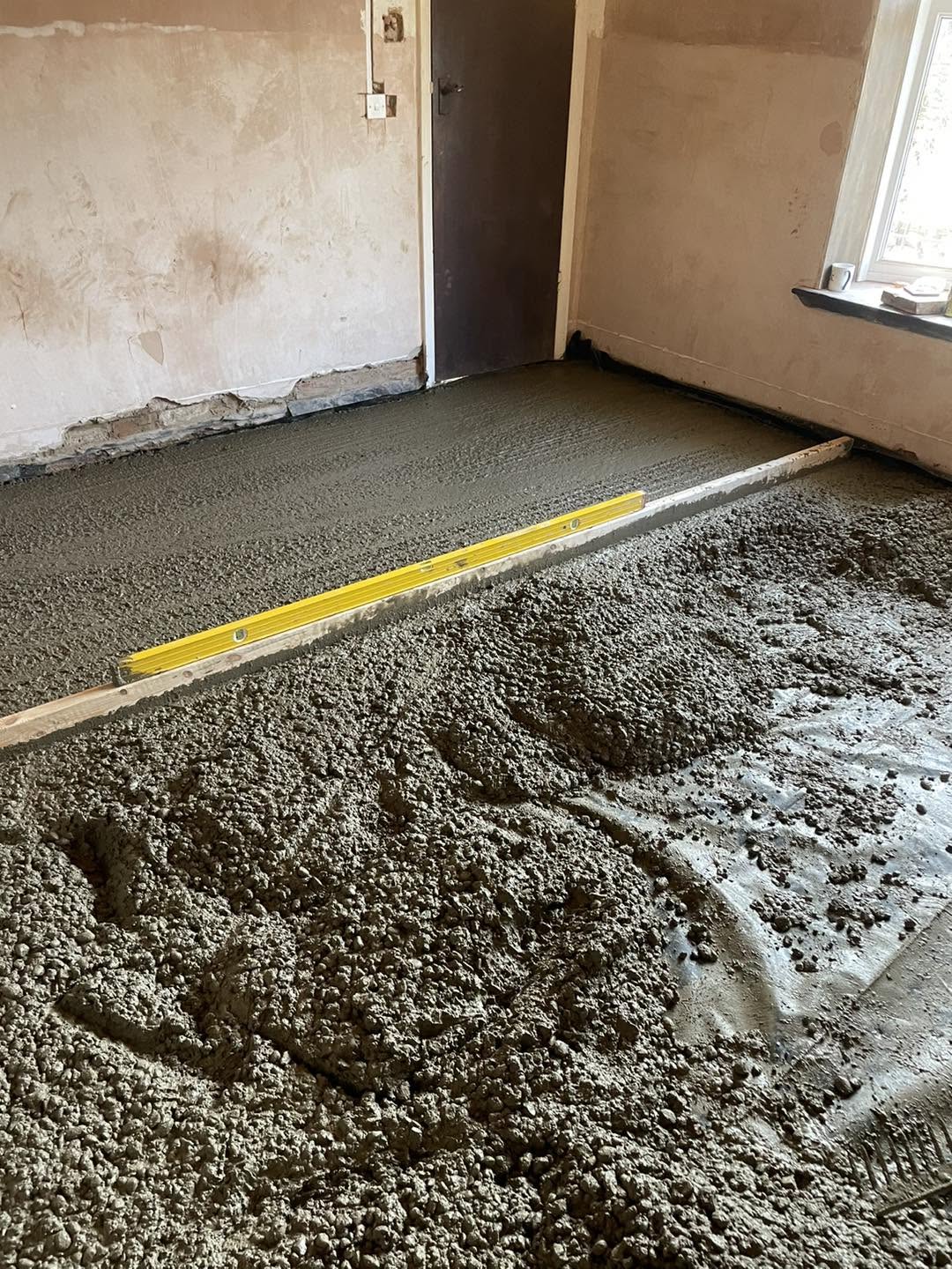 Concrete floor work
